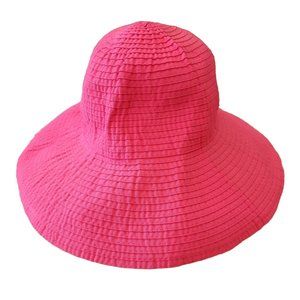 Bright Pink Sun Hat Fabric Round Merona Jeans Target DH516